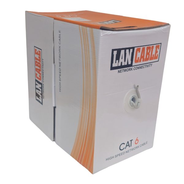 CAT 6 CABLE - 305M PULL BOX UTP CCA - GREY